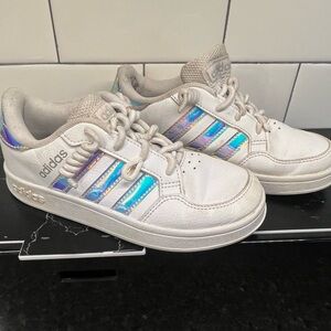 Adidas Kids Sneakers with Iridescent Accents